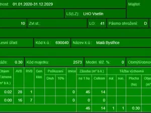 Prodej lesa, Malá Bystřice, 54751 m2