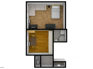 Pronájem bytu 2+kk, Praha - Nusle, Krokova, 40 m2