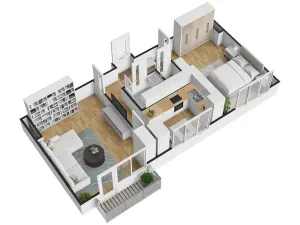 Prodej bytu 2+1, Brno, Krásného, 55 m2