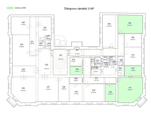 Pronájem kanceláře, Brno, Šilingrovo náměstí, 50 m2