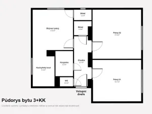 Prodej bytu 3+kk, Horní Jelení, A. Zápotockého, 62 m2