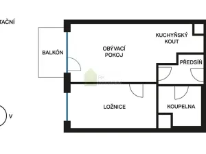 Pronájem bytu 2+kk, Praha - Třebonice, Do zahrádek I, 51 m2