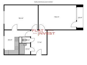 Prodej bytu 1+kk, Jičín, Na jihu, 55 m2