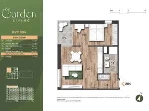 Prodej bytu 2+kk, Praha - Černý Most, Arnošta Valenty, 45 m2