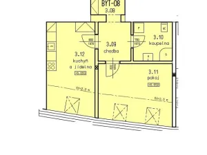 Pronájem bytu 2+kk, Praha - Řeporyje, Ořešská, 45 m2