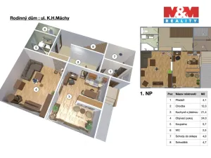 Prodej rodinného domu, Jirkov, K. H. Máchy, 246 m2