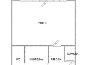 Prodej bytu 1+kk, Most, Brněnská, 34 m2