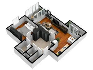 Pronájem bytu 2+kk, Praha - Košíře, Hoškova, 63 m2