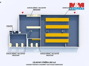 Pronájem kanceláře, Plzeň - Božkov, Božkovské náměstí, 382 m2