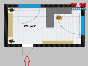 Pronájem kanceláře, Zruč nad Sázavou, náměstí MUDr. J. Svobody, 29 m2