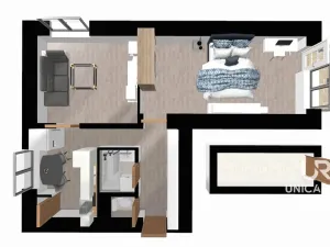 Prodej bytu 2+1, Brno - Obřany, Fryčajova, 52 m2