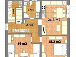 Prodej rodinného domu, Praha - Modřany, Pod sady, 74 m2