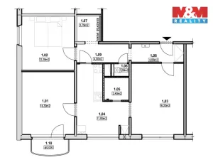 Prodej bytu 3+1, Veverská Bítýška, Na Bítýškách, 69 m2