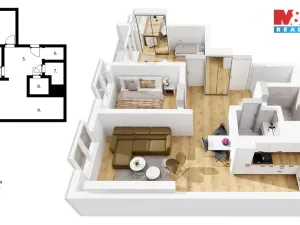 Prodej bytu 3+kk, Praha - Žižkov, Ostromečská, 67 m2