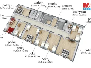 Prodej činžovního domu, Štětí, Mírové nám., 500 m2