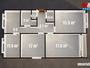 Prodej bytu 4+1, Mladá Boleslav, Na Radouči, 88 m2