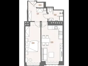 Prodej bytu 2+kk, Praha - Žižkov, Jana Želivského, 50 m2