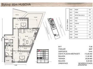 Prodej bytu 3+kk, České Budějovice, Plukovníka Malého, 114 m2