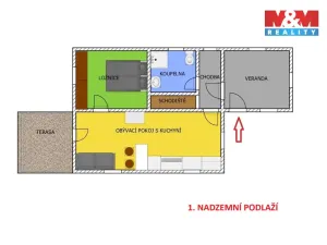 Prodej chaty, Samopše, 86 m2