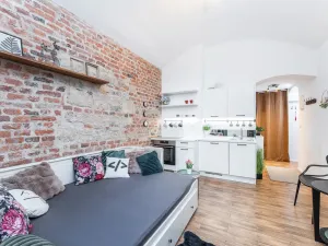 Pronájem bytu 1+kk, Praha - Holešovice, Dukelských hrdinů, 26 m2