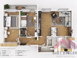 Prodej bytu 3+1, Praha - Troja, Písečná, 80 m2