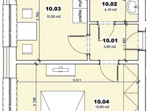 Prodej bytu 1+1, Mšené-lázně, Mládežnická, 33 m2