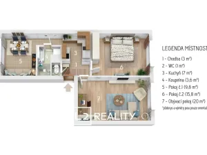 Prodej bytu 2+1, Třemošnice, 1. máje, 60 m2