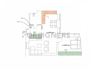 Pronájem bytu 2+kk, Brno, Jakubská, 64 m2