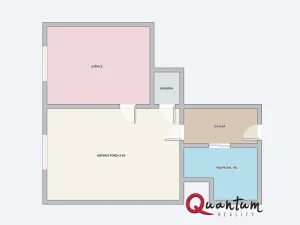 Pronájem bytu 2+kk, Praha - Modřany, Urbánkova, 41 m2