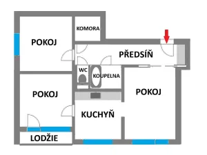 Pronájem bytu 3+1, Ústí nad Labem, Picassova, 67 m2