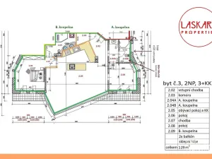 Pronájem bytu 3+kk, Horoušany - Horoušánky, Hlavní, 129 m2