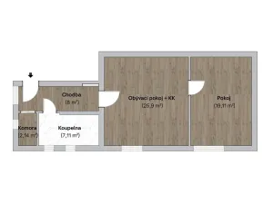 Prodej bytu 2+kk, Ostrava, Na Jánské, 62 m2