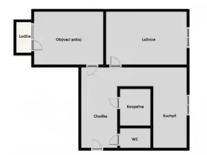 Pronájem bytu 2+1, Louny, Slovenského národního povstání, 65 m2