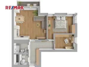 Pronájem bytu 3+kk, Jesenice, V Roháči I., 62 m2