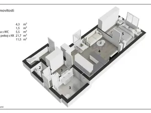 Prodej ubytování, Mladé Buky, 133 m2