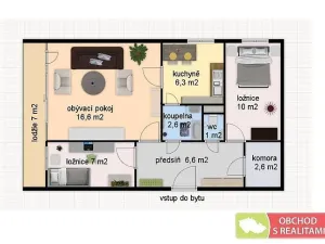 Prodej bytu 3+1, Brandýs nad Labem-Stará Boleslav - Brandýs nad Labem, Vrbová, 61 m2