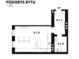 Prodej bytu 1+kk, Plzeň, Radyňská, 35 m2