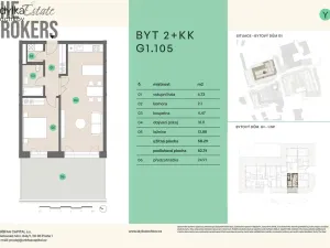 Prodej bytu 2+kk, Praha, 63 m2