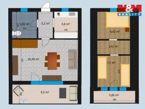 Prodej chaty, Ledečko, 51 m2