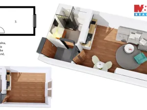 Prodej bytu 1+kk, Praha - Třebonice, U Zličína, 24 m2