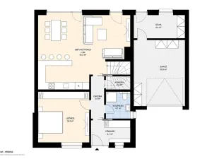 Prodej rodinného domu, Hoštka - Kochovice, Pod Křížkem, 187 m2