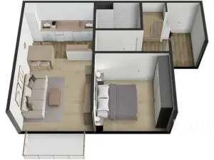 Pronájem bytu 2+kk, Písek, K Háječku, 43 m2