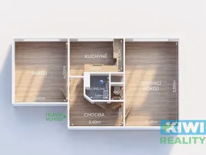 Pronájem bytu 2+1, Ostrava, Františka Hajdy, 50 m2