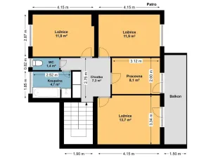 Prodej rodinného domu, Benešov, Hrubínova, 169 m2