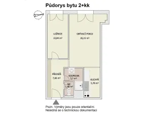 Prodej bytu 2+kk, Čelákovice, Sokolovská, 50 m2