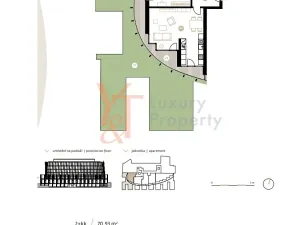 Pronájem bytu 1+kk, Praha, 65 m2