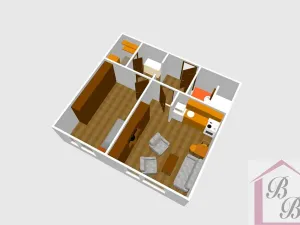 Pronájem bytu 1+1, Doksy, Hálkova, 42 m2