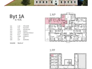 Prodej bytu 4+kk, Mladé Buky, 78 m2