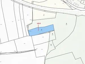 Dražba pozemku, Nerestce, 2436 m2