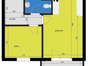Pronájem bytu 2+kk, Nymburk, Bobnická, 52 m2